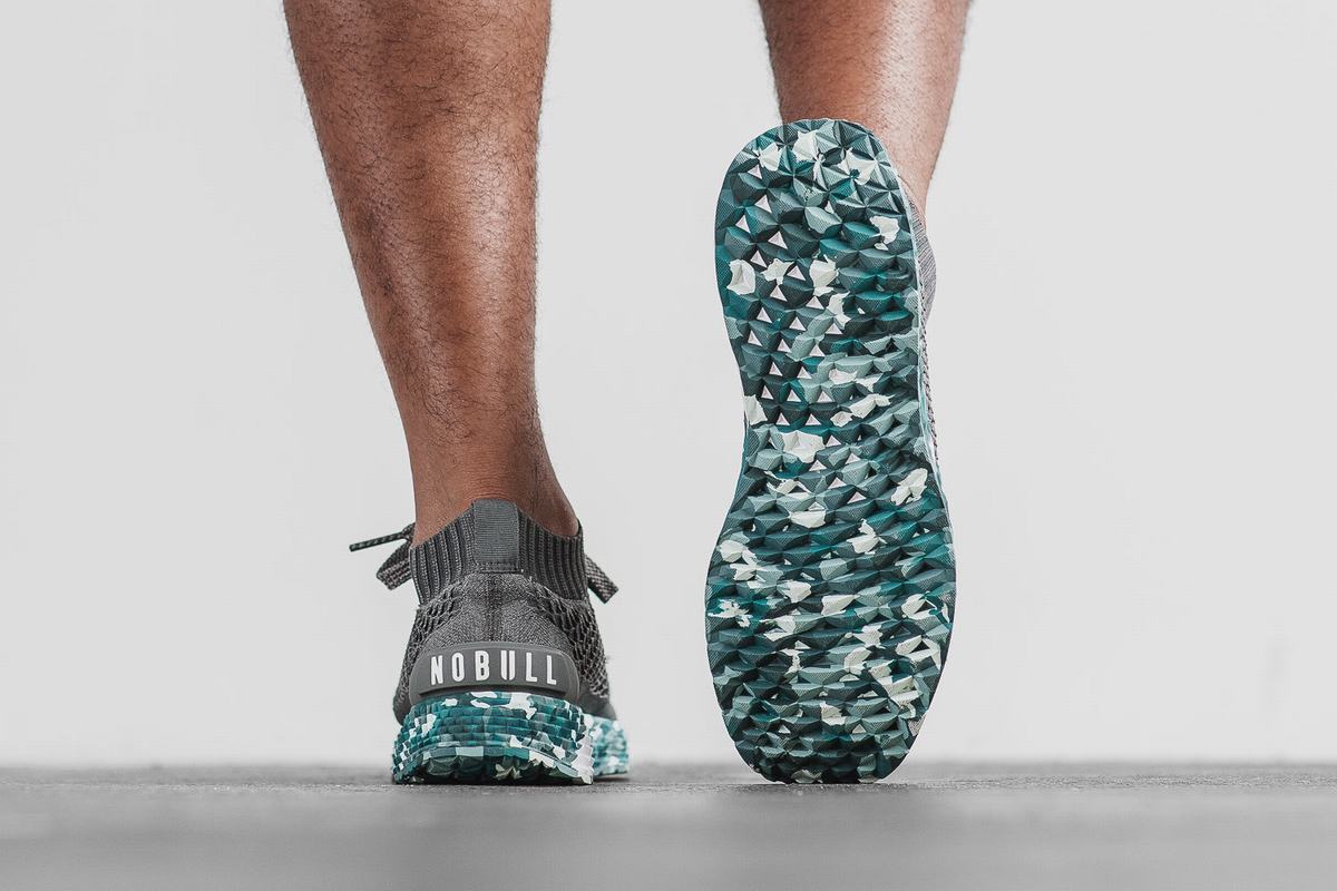 Nobull Knit Runner Men's Running Shoes Dark Grey | Australia (OL1087)